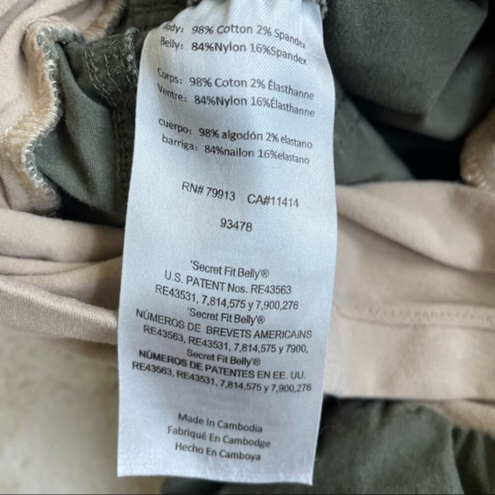 Motherhood Maternity | Olive Green Cargo Shorts With Panel | Size Small - Picture 5 of 9